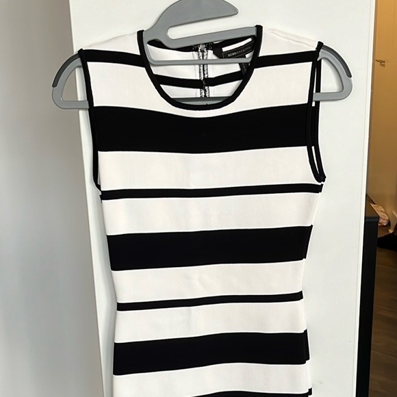 NWOT. Small BCBG maxazria black and white bandage dress. - Picture 8 of 8
